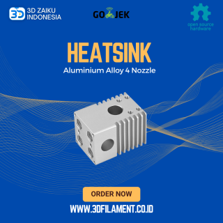 Reprap Ultimaker 2 Aluminium Alloy 4 Nozzle Heatsink Multiple Color